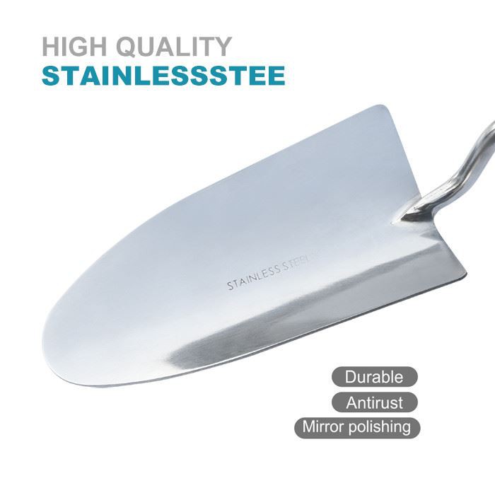 Long handled garden trowel blade