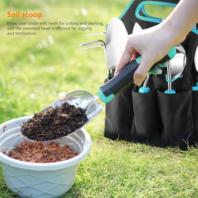 Garden hand tool set operation