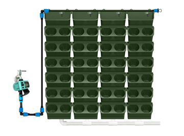 Vannabsorberende blomsterpotte