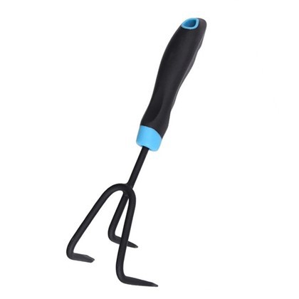 3 Tines svart karbonstål håndkultivator