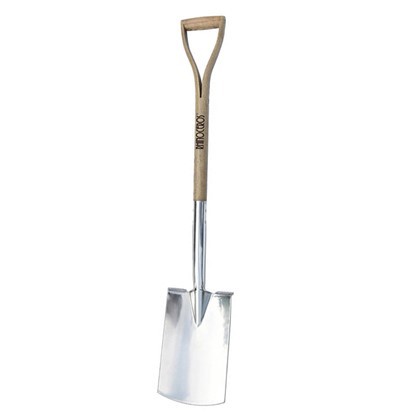 Rustfritt stål hagespade for damer